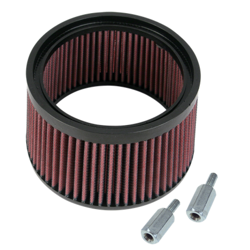 S&S 170-0127 Cycle 1in Taller Pleated Stealth Air Filter Kit
