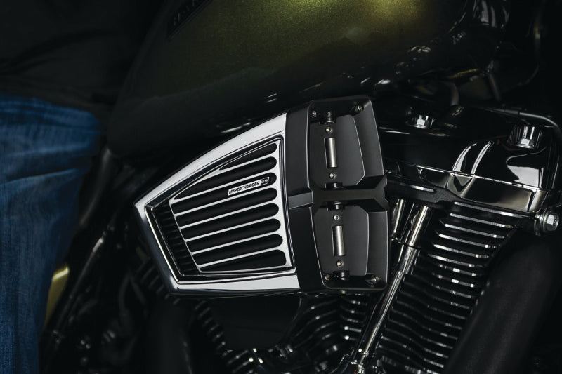 Kuryakyn 9369 Kuryakyn Classic Faceplate Hypercharger ES Black & Chrome