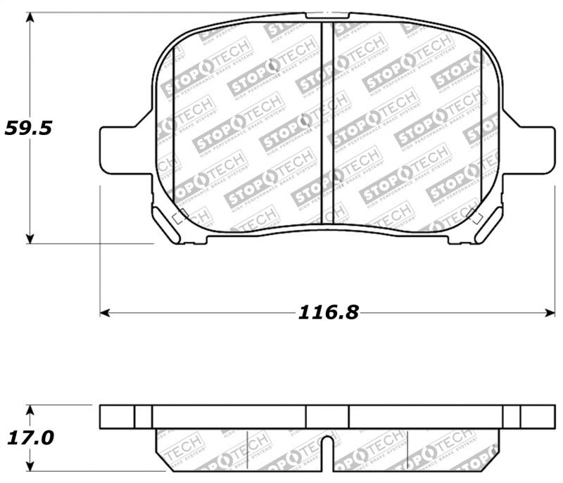 Stoptech 309.0707 Performance Brake Pads