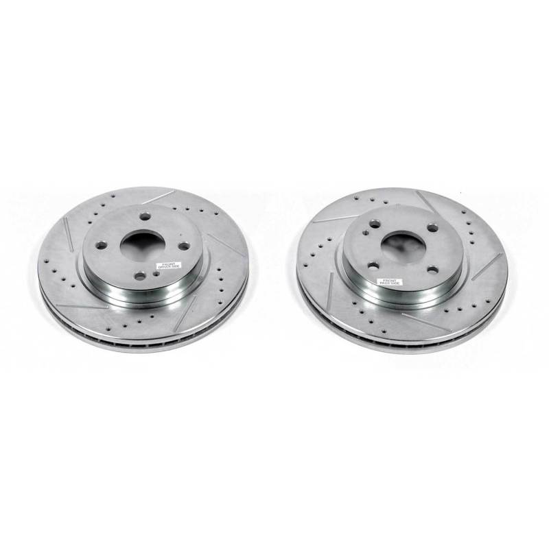 PowerStop fits Mazda 11-14 2 Front Evolution Drilled & Slotted Rotors - Pair