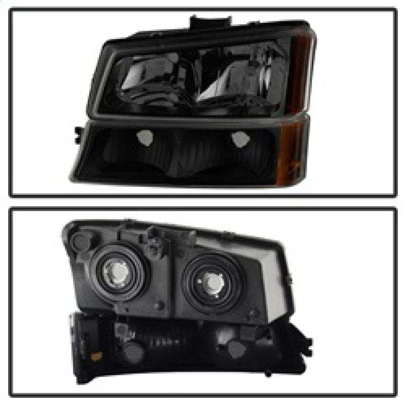 9030253 Xtune fits Chevy 03-06 Silverado 2500HD Crystal Headlights w/ Bumper L