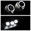 Spyder 5078285 fits Chevy 05-10 Cobalt Projector Headlights LED Halo LED Blk Sm