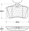 Stoptech 305.034 Street Select Brake Pads - Rear