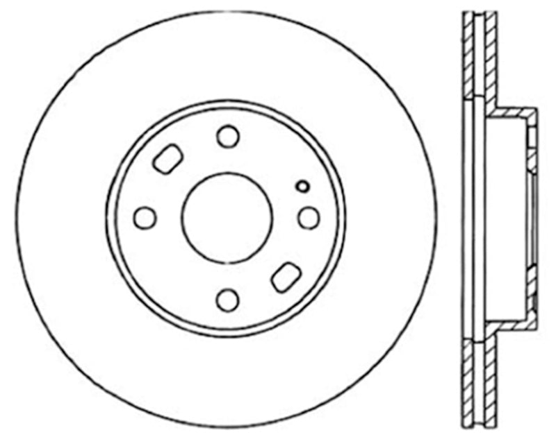 Stoptech 120.45050CRY Centric 94-05 Mazda Miata MX-5 (Normal Suspension) Front CryoStop Rotor