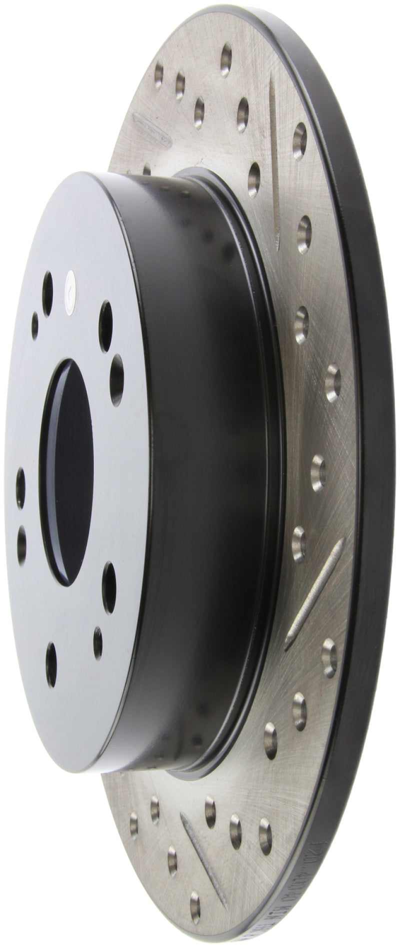 Stoptech 127.40040L 06-09 fits Honda Civic Ex/Si Slotted & Drilled Left Rear Rotor