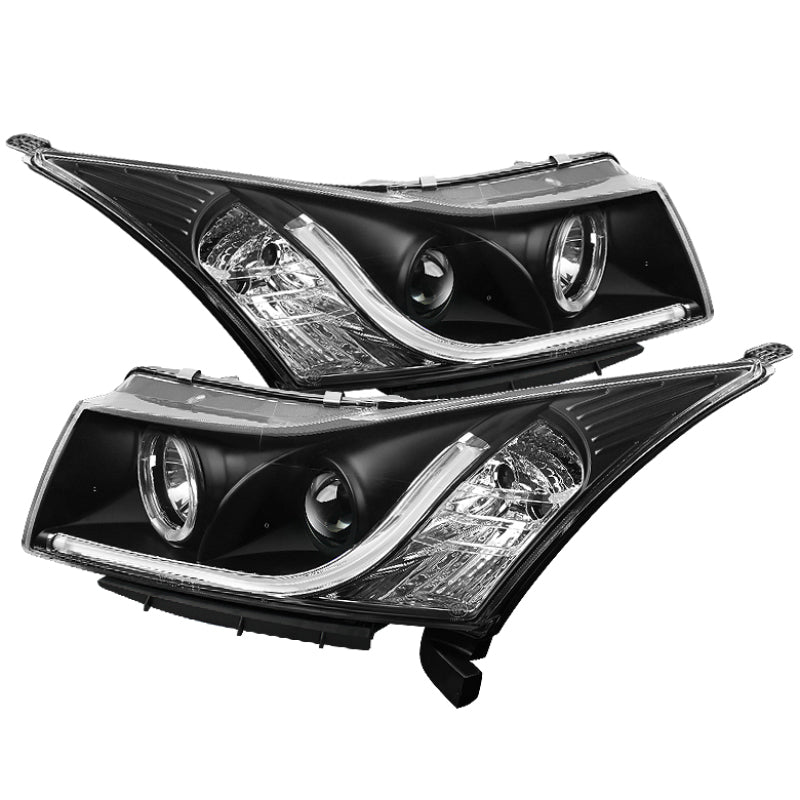 Spyder 5074164 fits Chevy 11-14 Cruze Projector Headlights Light Tube DRL Blk P