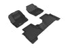 3D MAXpider 2007-2012 fits Hyundai Santa Fe Kagu 2nd Row Floormats - Black