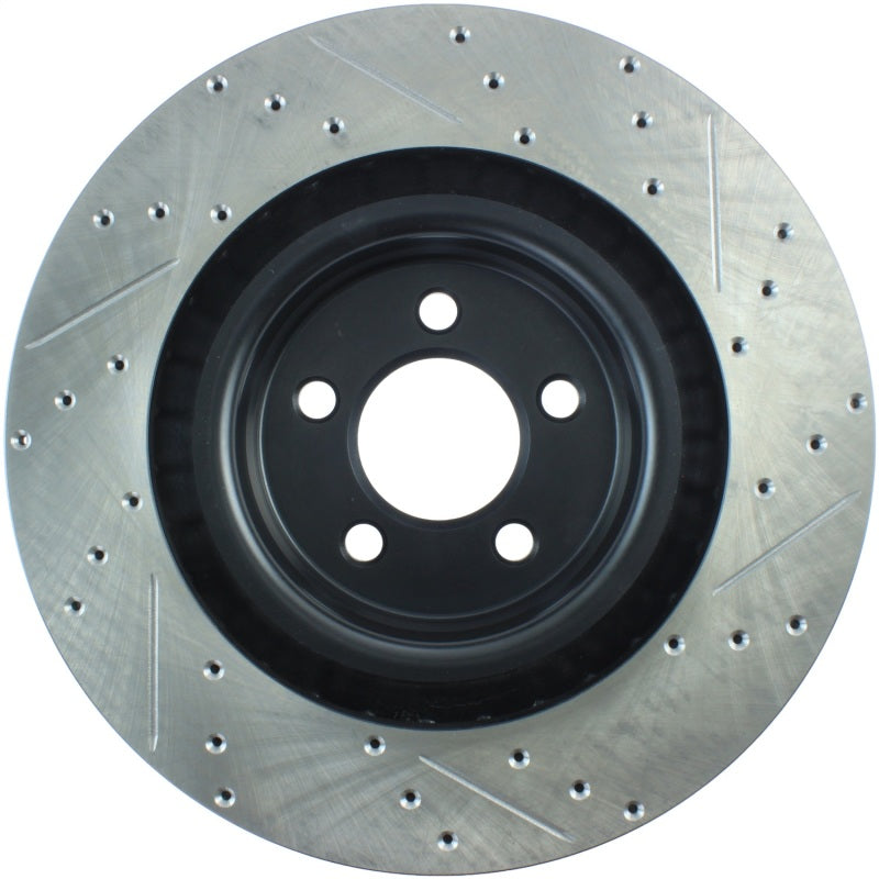 Stoptech 127.63063R SportStop 06-09 fits Chrysler SRT-8 Front Right Drilled & Slotted Rotor