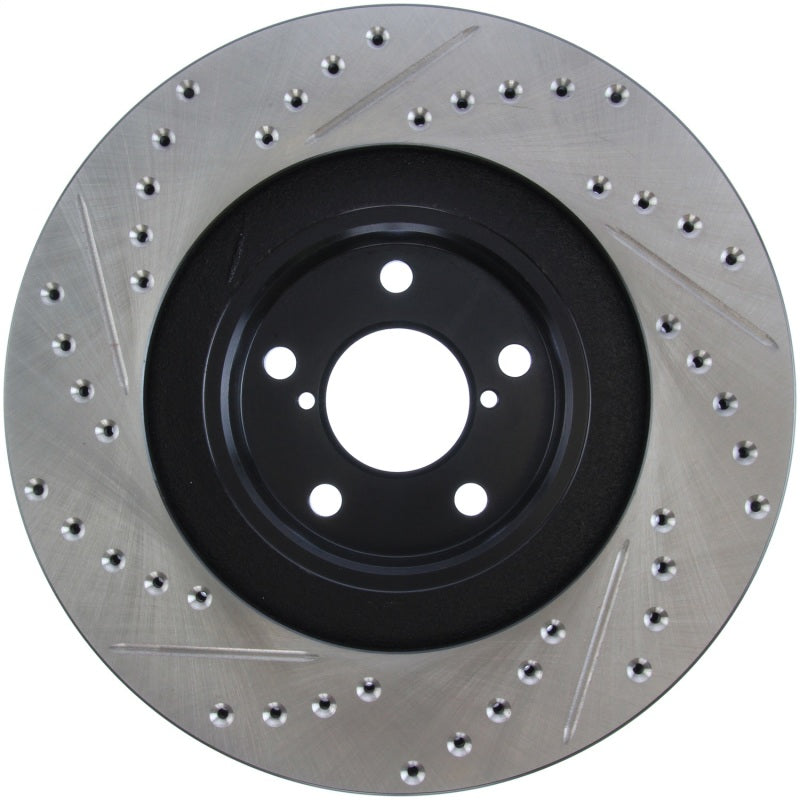 Stoptech 127.47018L 02-10 fits Subaru WRX Slotted & Drilled Left Front Rotor (exc. STi)