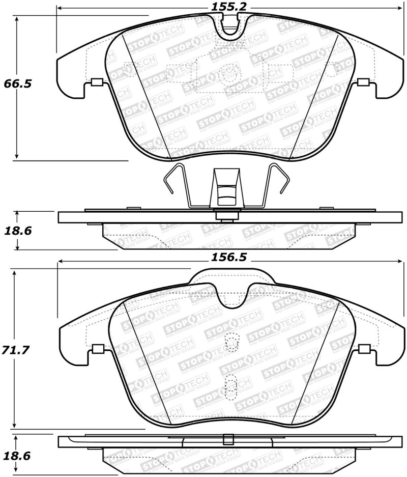 StopTech 308.1241 Street Brake Pads