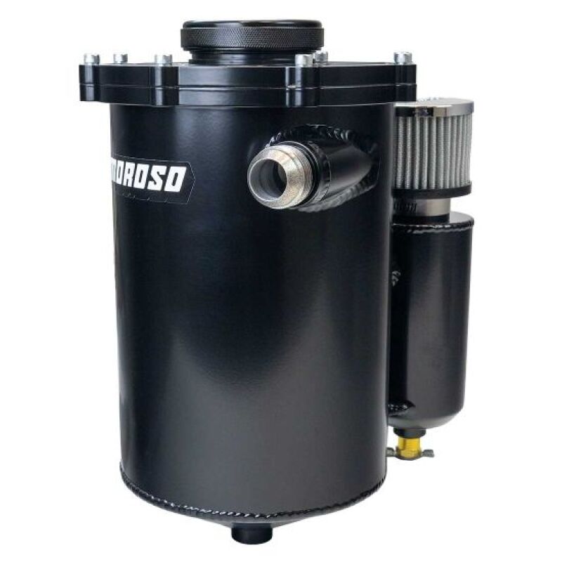 Moroso 22023 2 Piece 13in Tall 7in Dia 5.5 Quart Dry Sump Tank - Black