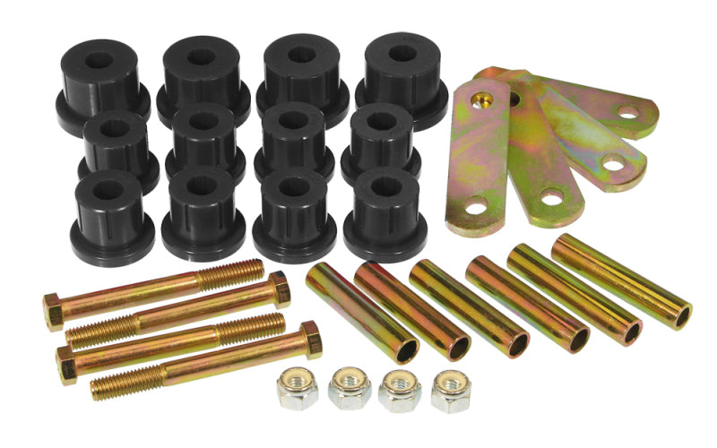 Prothane 7-1056-BL fits Chevy 62-67 Nova HD Spring & Shackles Bushings - Black