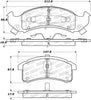 Stoptech 308.0505 Street Brake Pads - Front