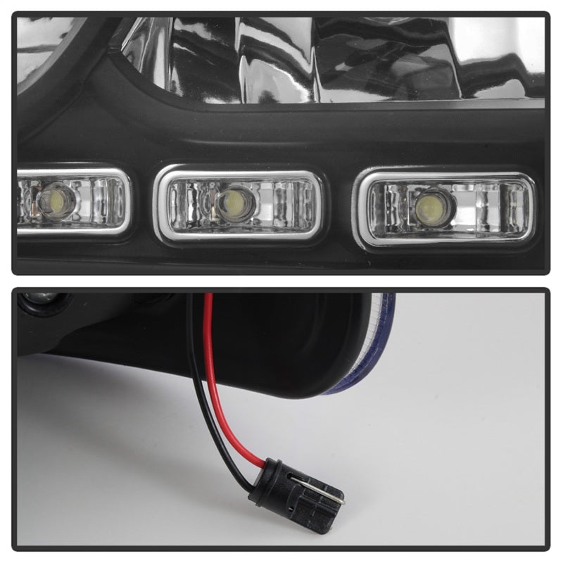 5017635 Xtune fits Dodge 06-10 Charger 1Pc LED Crystal Headlights Black HD-ON-