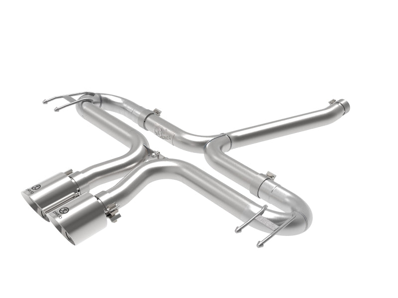 AFE 49-36625-P 2-1/2in 304 SS Axle-Back Exhaust w/Polished Tips 17-20 fits Hon