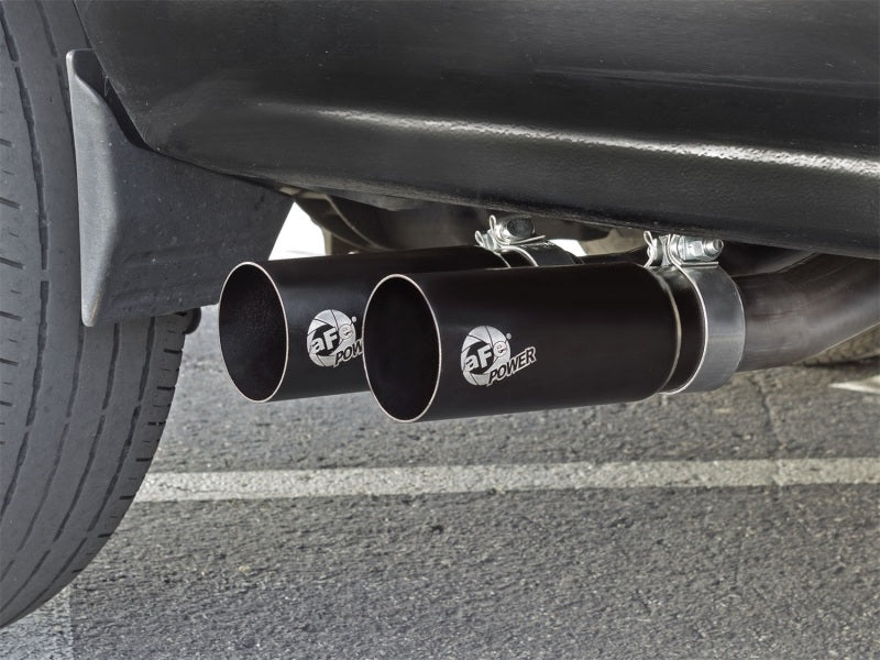 AFE 49-44070-B Series CB Middle-Side Exit SS Exhaust w/ Black Tips 09-16 fits G