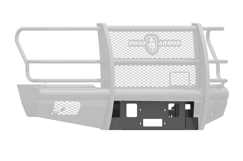 Road Armor 617V-WP 17-20 fits Ford F-250 Vaquero Front Winch Plate - Tex Blk