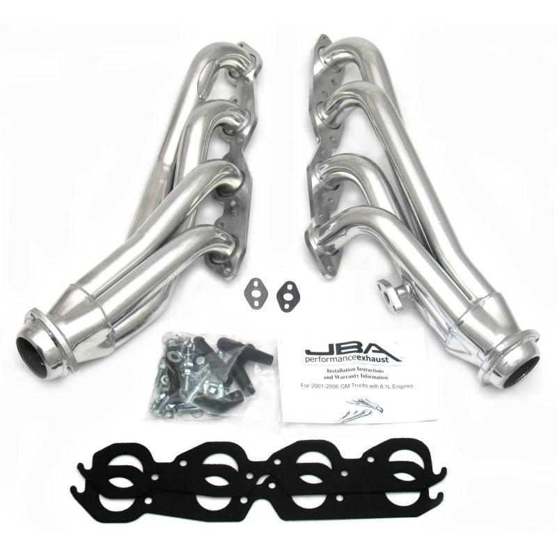 JBA 1860SJS fits Gm Truck 8.1L BBC w/o EGR/A.I.R. 1-3/4in Primary Silver Ctd Cat4Ward Header