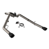 QTP 420019B 2019-2024 Ram 1500 QTP Screamer Split Rear Exit Cat Back Black Tips