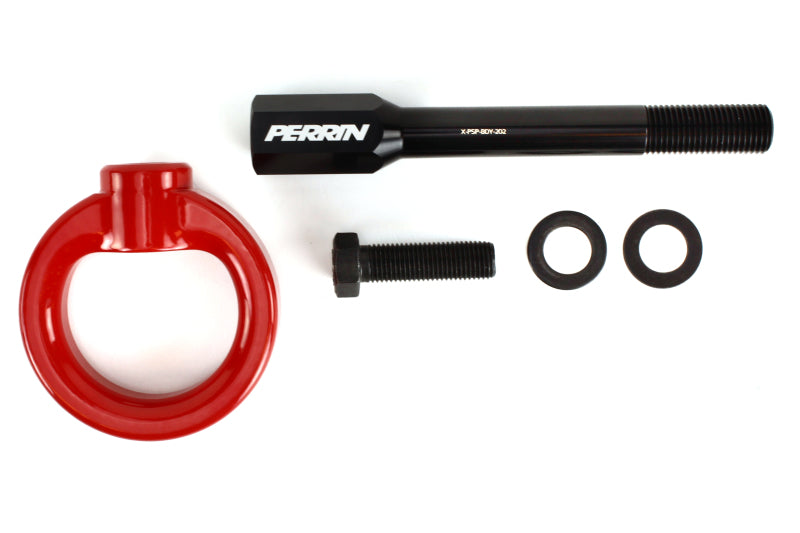 Perrin PSP-BDY-230RD 02-07 fits Subaru WRX/STI Tow Hook Kit (Front) - Red