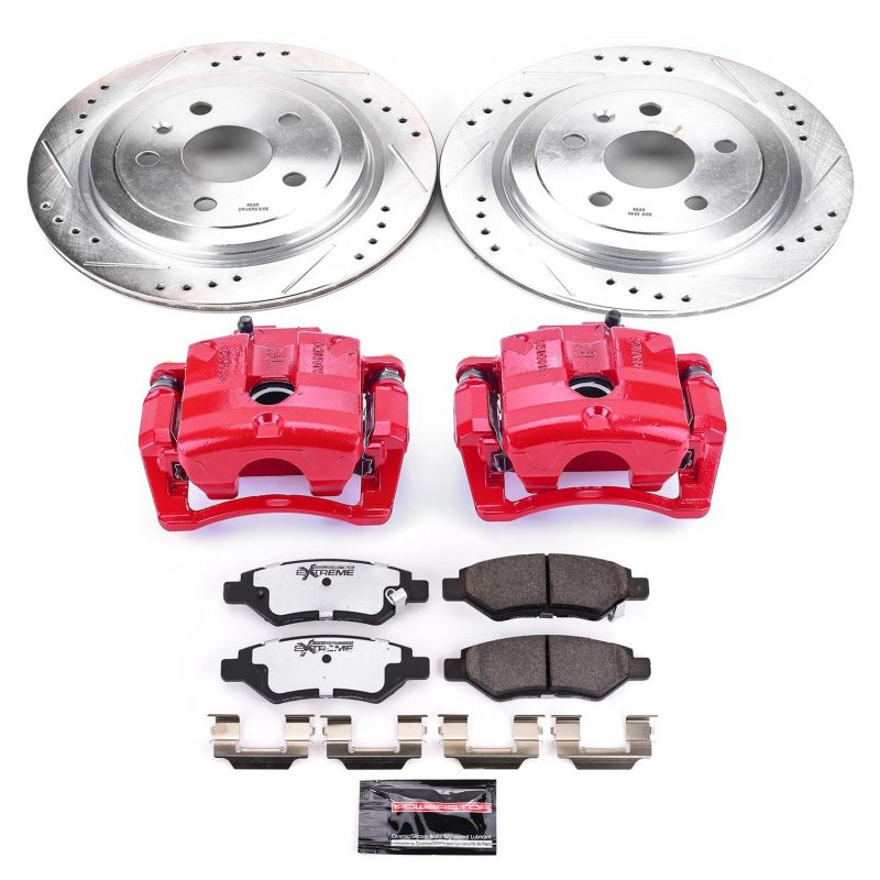 PowerStop fits Cadillac 08-09 CTS Rear Z26 Street Warrior Brake Kit w/Calipers