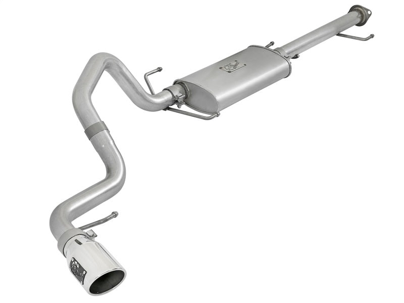 AFE 49-06039-P on 2-1/2in Alum Steel Cat-Back Exhaust w/ Polished Tips 07-17 fi