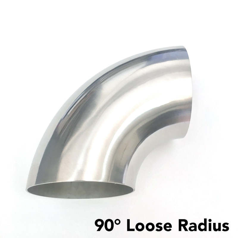 Ticon 101-06353-3115 Industries 2.5in Titanium 90 Degree Elbow - 1.5D Radius 1mm/.039in (No Leg)