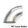 Ticon 101-06353-3110 Industries 2.5in Titanium 90 Degree Elbow - 1D Radius 1mm/.039in (No Leg)