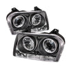 Spyder 5009180 fits Chrysler 05-08 300 Projector Headlights LED Halo LED Blk (N