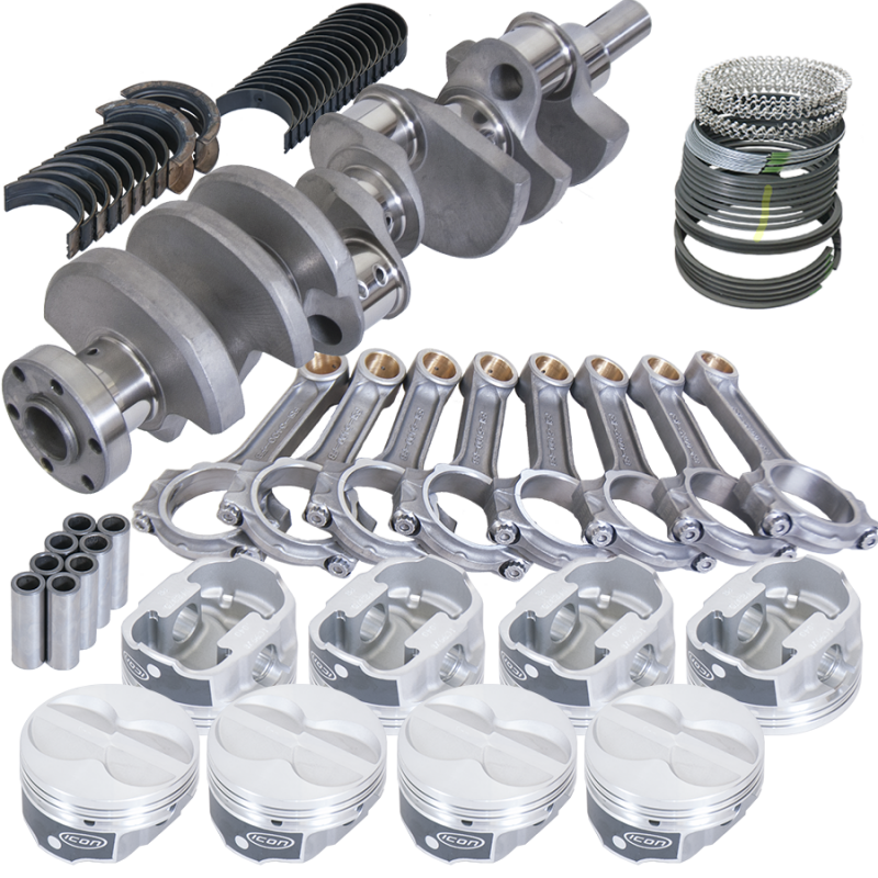 Eagle 64251000 fits Ford 289/302 3.250in Crank 5.400in I-Beam Rod -11cc Flat Top 4.000in Pistons Rotating Assembly