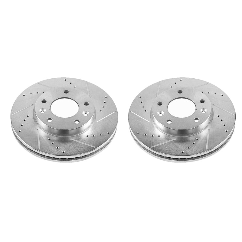 PowerStop fits Kia 03-05 Sedona Front Evolution Drilled & Slotted Rotors - Pair