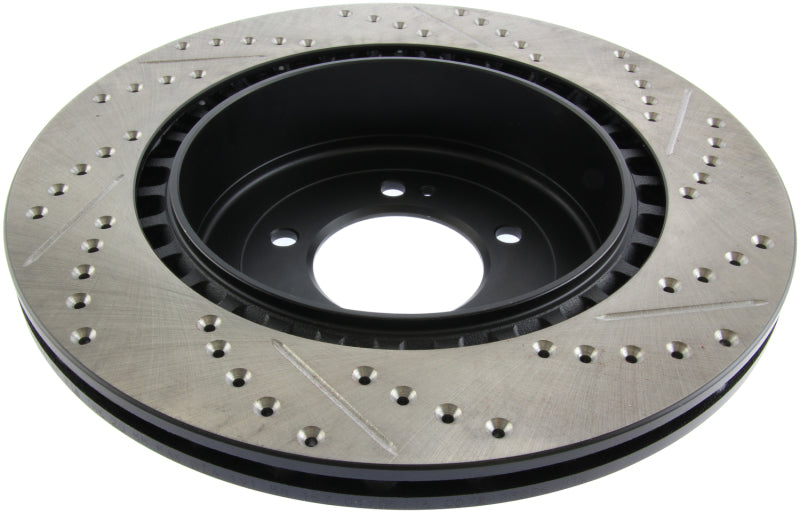 Stoptech 127.46075R Slotted & Drilled Sport Brake Rotor
