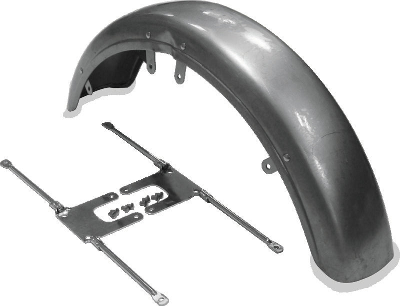 Bikers Choice 488759 73-86 FX XL 82-94 FXR Front Fender W/Chrome Brackets Repla