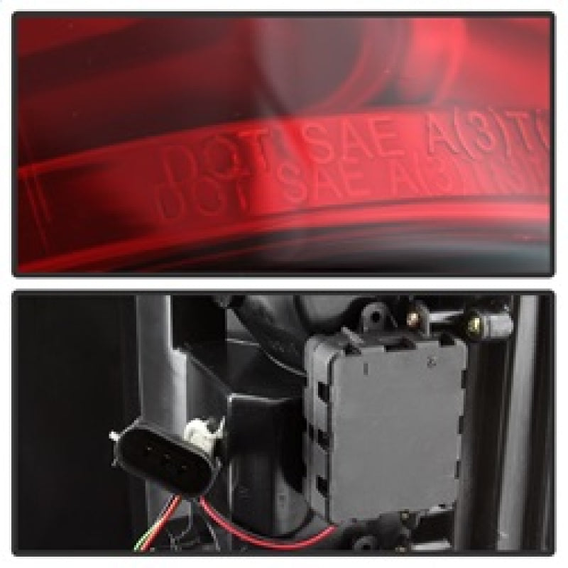 Spyder 5083692 fits Ford 15-20 F150 2017 Light Bar LED Tail Lights - Red Clear