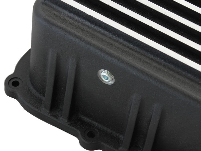 AFE 46-70182 Transmission Pan Black Machined 11-14 fits Ford 6R140 Trucks V8 6.
