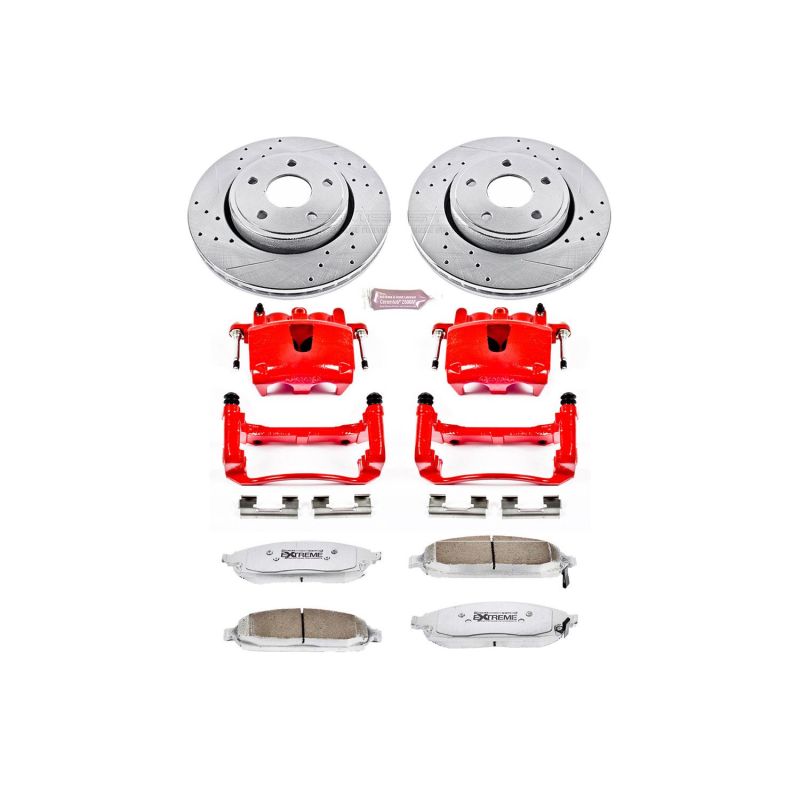 Power Stop KC2219-26 05-10 fits Jeep Gr& Cherokee Front Z26 Street Kit w/Cals