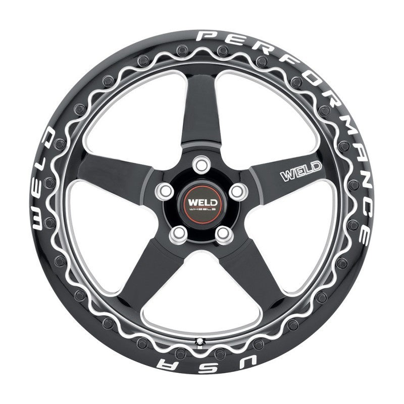 Weld S90470071P00 S904 17x10 Ventura Beadlock 5x115 ET00 BS5.50 Gloss BLK MIL D