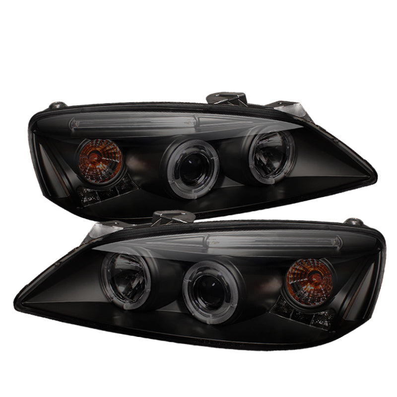 Spyder 5078612 fits Pontiac 05-08 G6 2/4DR Projector Headlights LED Halo LED Bl