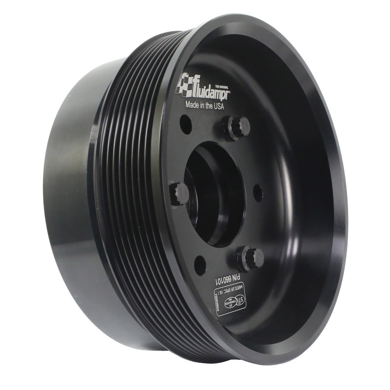 Fluidampr 660101 fits Chevy LSX 6-1/4in Damper w/Single 8 Rib 6.57in Dia Pulley Steel Internally Balanced Damper