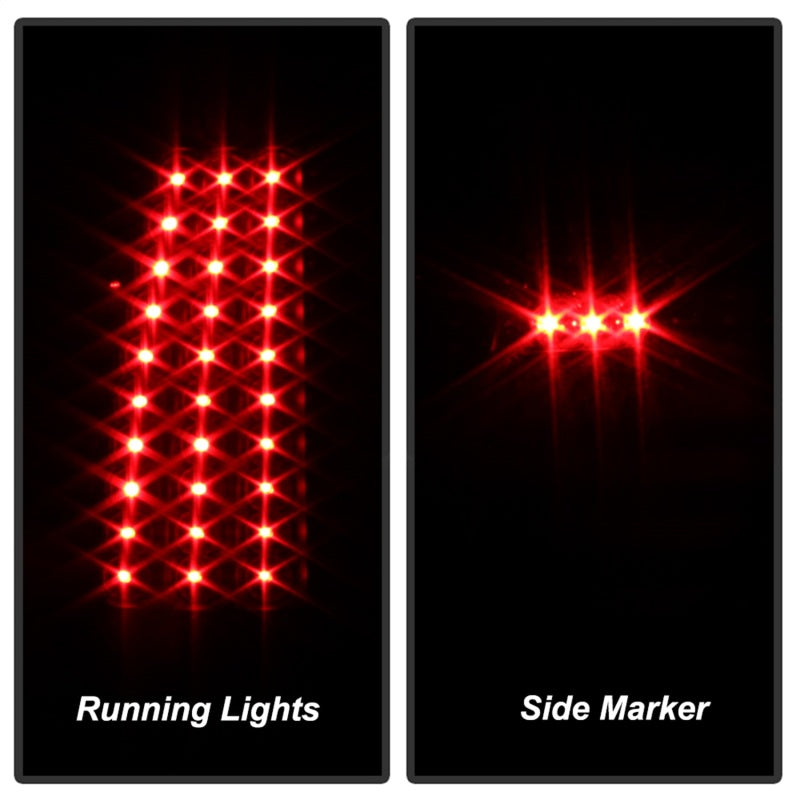 5008817 Xtune fits Chevy 99-02 Silverado 1500/2500/3500 LED Tail Lights Black