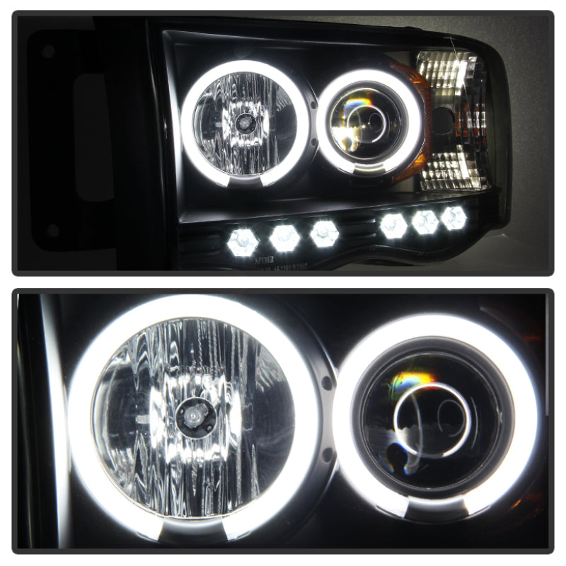 Spyder 5078797 fits Dodge 02-05 Ram 1500 03-05 Projector Headlights CCFL Halo L