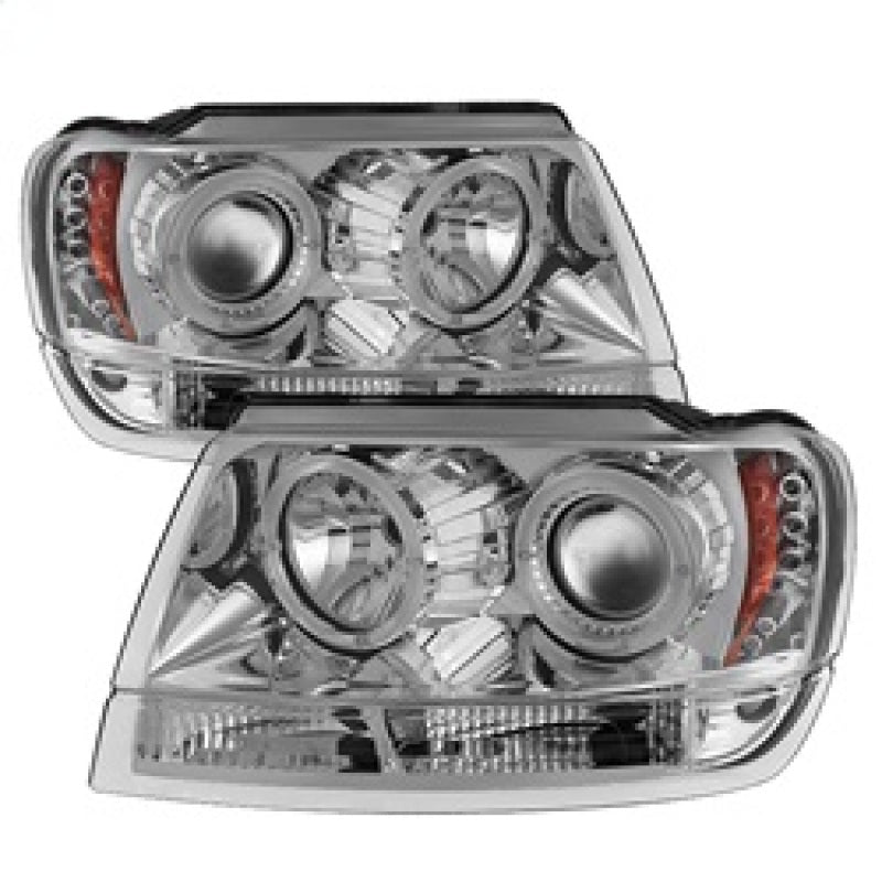 Spyder 5011152 fits Jeep 99-04 Grand Cherokee Projector Headlights LED Halo LED