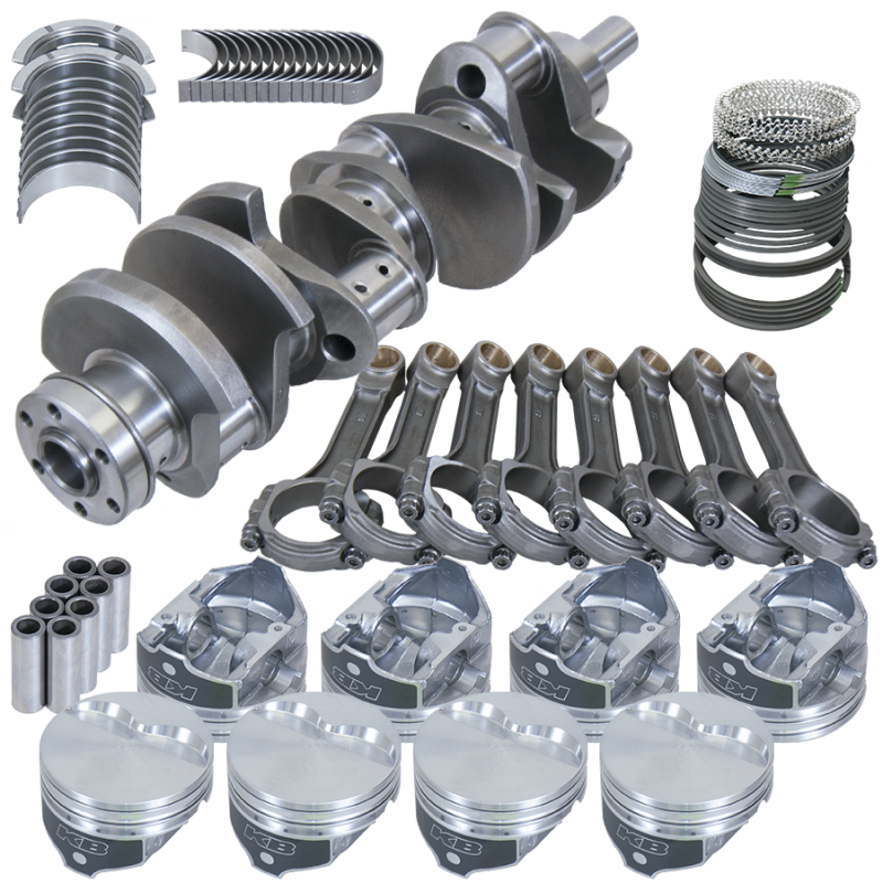 Eagle 16525040 fits Ford 351W 4.000in Crank 6.200in I-Beam Rods -6.5cc Flat Top 4.040in Pistons Rotating Assembly
