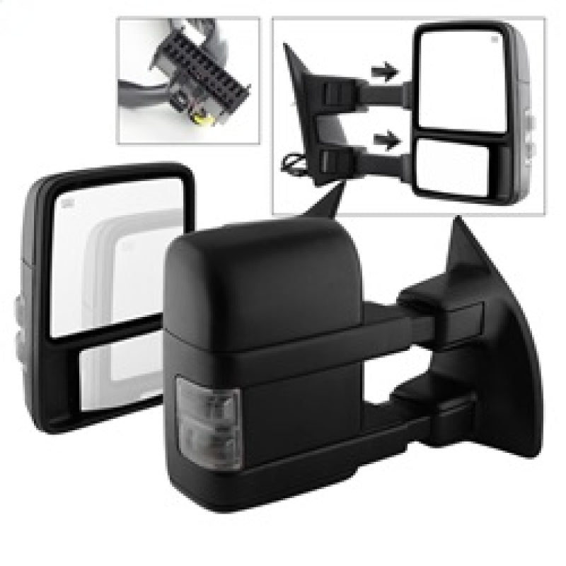 xTune 9935831 fits Ford SuperDuty 08-15 Extendable Heated Mirrors w/ LED Signal