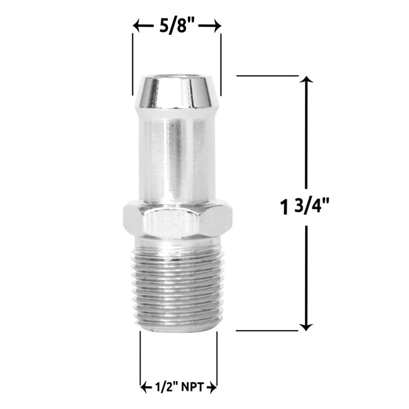 Spectre 5953 Heater Hose Fitting 5/8in. - Chrome