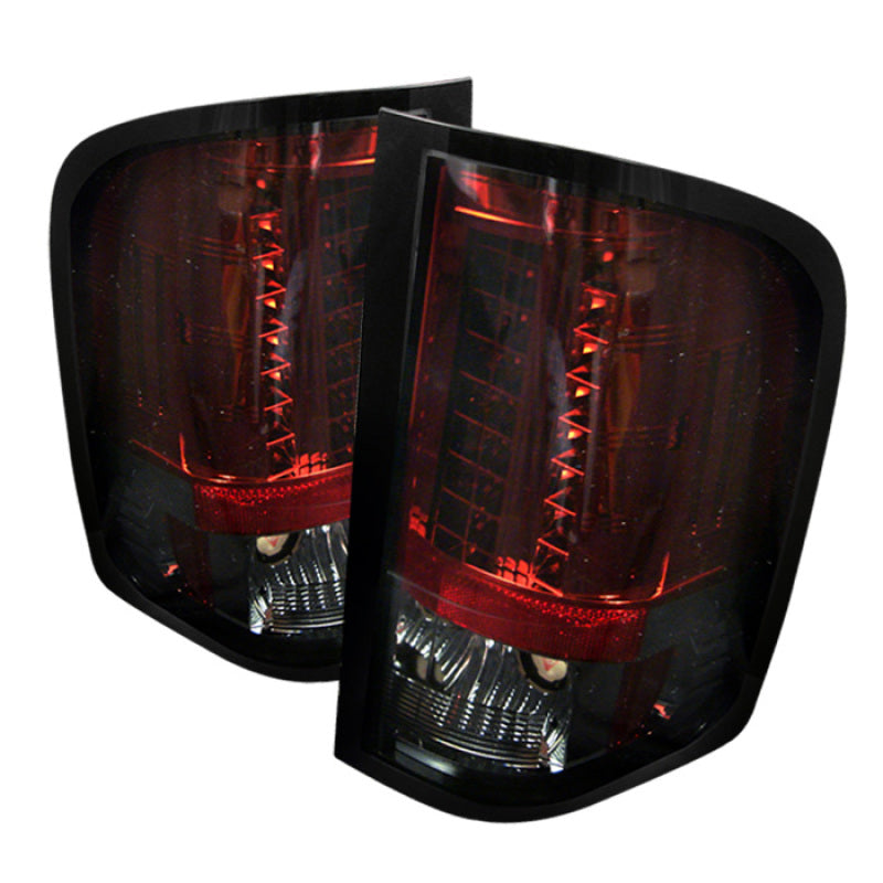 Spyder 5001801 fits Chevy 07-13 Silverado LED Tail Lights Red Smoke ALT-YD-CS07