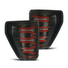 AlphaRex 653030 fits Ford 21-22 F-150 LUXX LED Tailights Black/Red