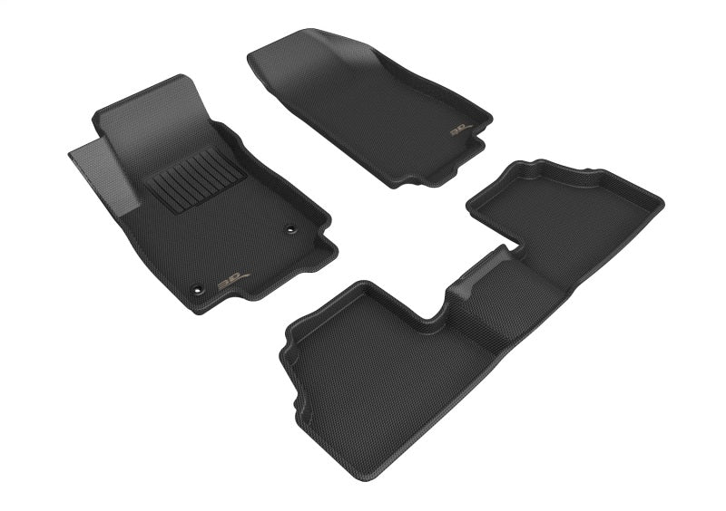 3D MAXpider 20-21 fits Ford Explorer 6-Seat Kagu 3rd Row Floormats - Black