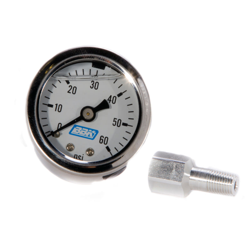 BBK 1617 Liquid Filled EFI Fuel Pressure Gauge 0-60 PSI
