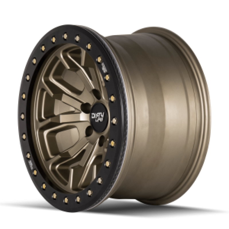 Dirty Life 9303-7970MGD 9303 DT-1 17x9 / 8x170 BP / -12mm Offset / 130.8mm Hub Satin Gold Wheel - Beadlock